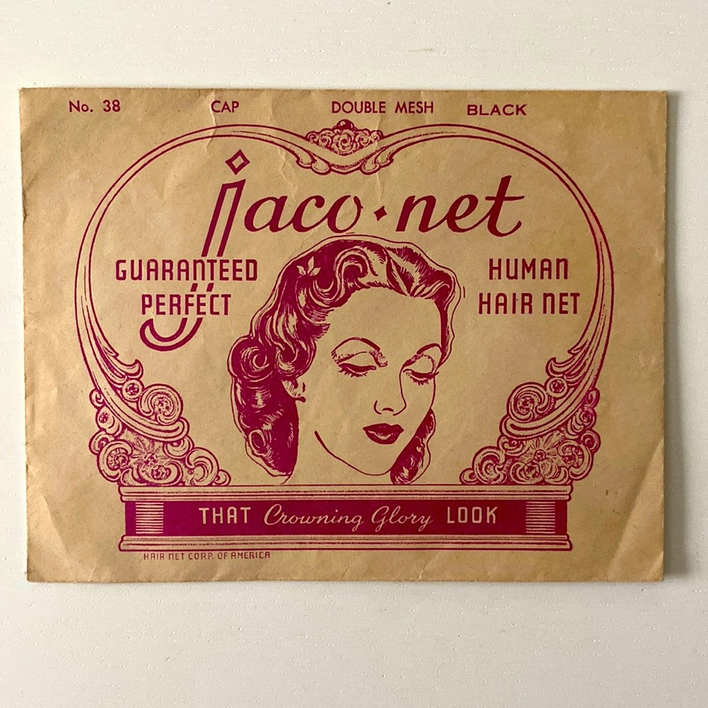 Vintage Hair Net In Envelope Jaco Net Black No.… Gem